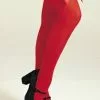 Red Thigh High Stockings With Bow