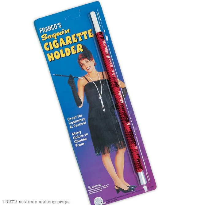 Miss Millie Cigarette Holder Red Sequined 1 Miss Millie Cigarette Holder Red Sequined