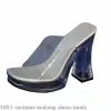 Clear Platform Slide Adult Shoes