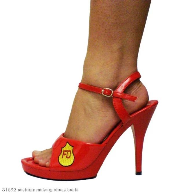 Sexy Fire Fighter Adult Shoes 1 Sexy Fire Fighter Adult Shoes