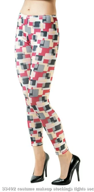 Mod Squares Footless Leggings 1 Mod Squares Footless Leggings