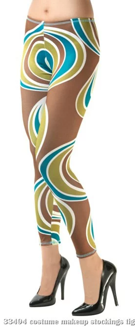 Melon Swirlee Footless Leggings 1 Melon Swirlee Footless Leggings