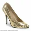 Gold Sequin High Heel Adult Shoes