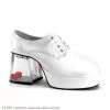 Pimp With Dice Heel (White) Adult Shoes