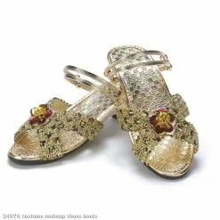 Gold Jewel Slippers Child
