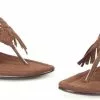 Brown Fringe Flats Adult Shoes