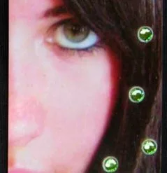 Glowbys Peridot Crystal Stars Hair Accessory