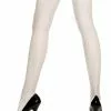 Sheer Backseam Pantyhose (White) - Adult