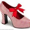 Candycane Heel With Red Bow Adult Shoes