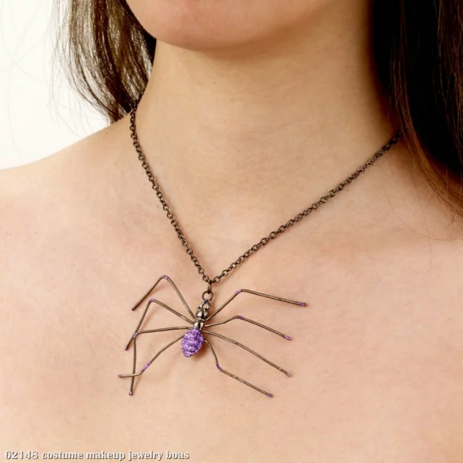 Spider Necklace (Purple) 1 Spider Necklace (Purple)