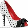 Paige Polka-Dot Pumps (White/Black) Adult