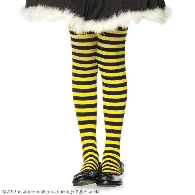 Striped (Black/Yellow) Child Tights 1 Striped (Black/Yellow) Child Tights