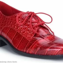 Burgundy Alligator Shoes Adult