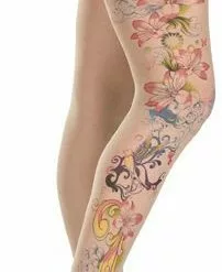 Flowers & Birds Full Adult Pantyhose