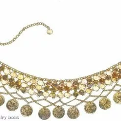 Gold Coin Chain Adult Belt