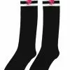 Playboy Knee-High Striped (Black/White) Adult Socks