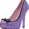 Purple Glitter Princess Heels (Adult)