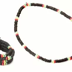Reggae Necklace And Bracelet Set