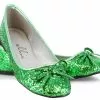Mila Green Glitter Adult Ballet Flats