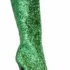 Green Glitter Adult Boots