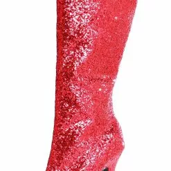 Red Glitter Adult Boots