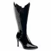 Darkness (Black Patent) Adult Boots
