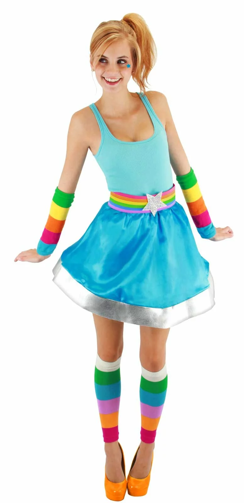 Rainbow Brite Adult Arm And Leg Warmers 1 Rainbow Brite Adult Arm And Leg Warmers
