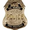 Antique Gold Police Badge