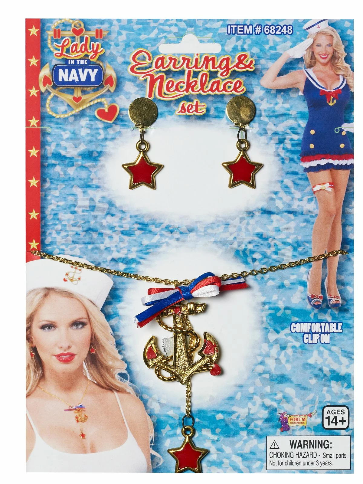 Lady In The Navy Earring And Necklace Adult Jewelry Set 1 Lady In The Navy Earring And Necklace Adult Jewelry Set