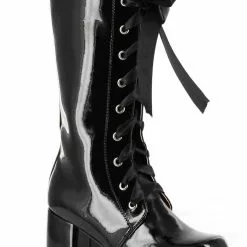 Black Lace - Up Child Boots